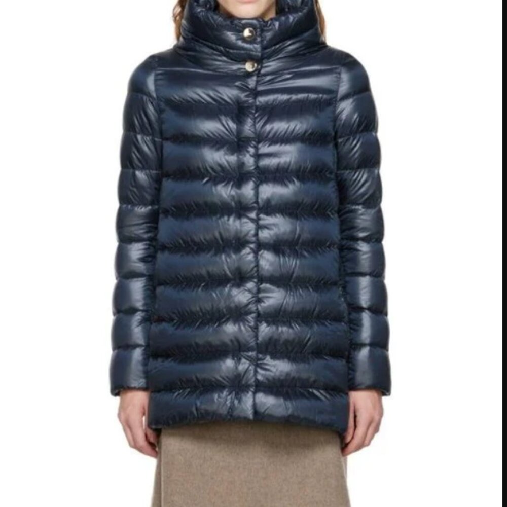 Herno Amelia coat blue size 40 (S), excellent condition